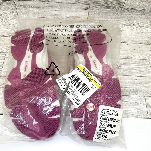 Brand New w/o Box Women's L. L.‎ Bean Pink Mary Jane Sneaker Shoes Size 8.5 Wide - Picture 2 of 10